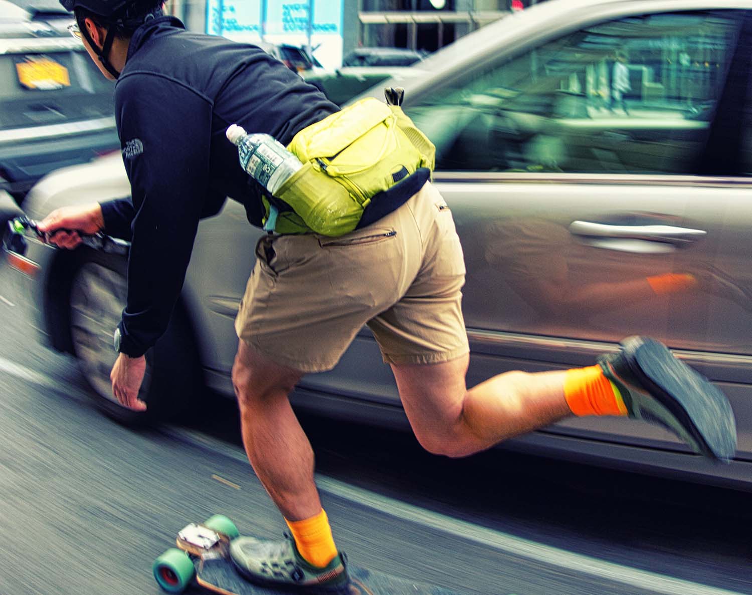 Adam Ornelles Riding the Pantheon Pranayama with 86mm McFly Wheels through New York